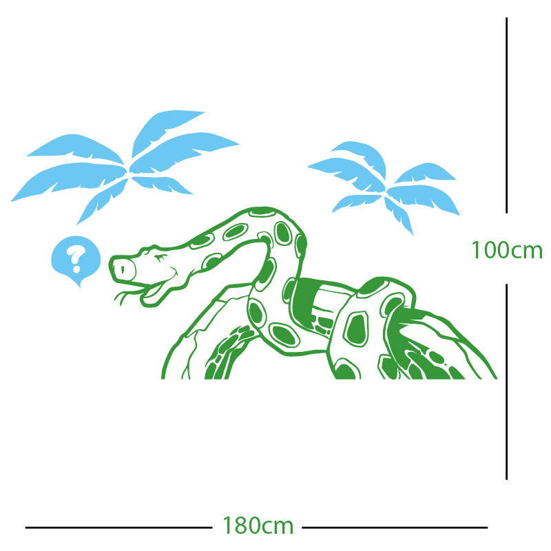 jungle snake wall sticker