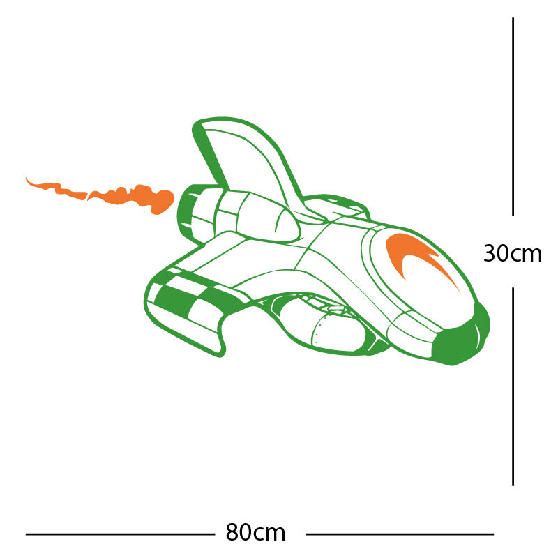space ship kids space themed rocket wall sticker