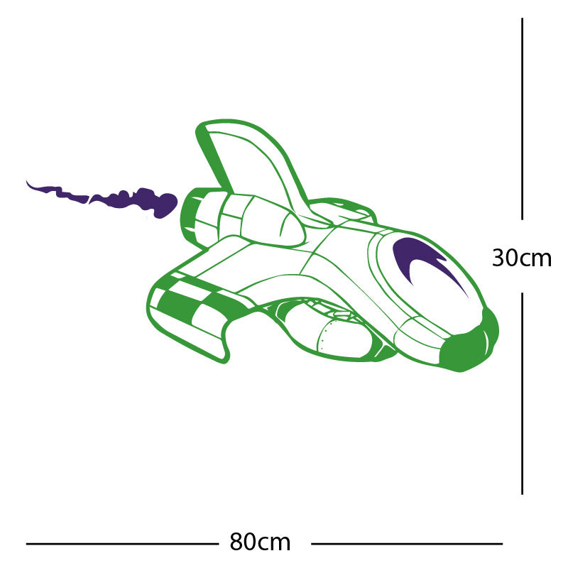space ship kids space themed rocket wall sticker