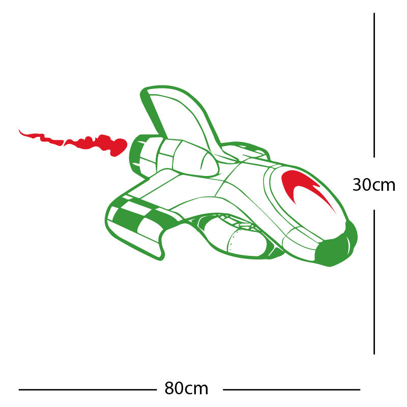 space ship kids space themed rocket wall sticker