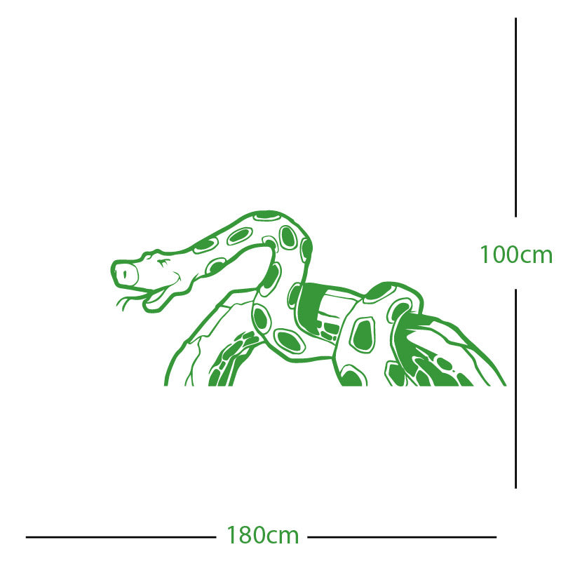 jungle snake wall sticker