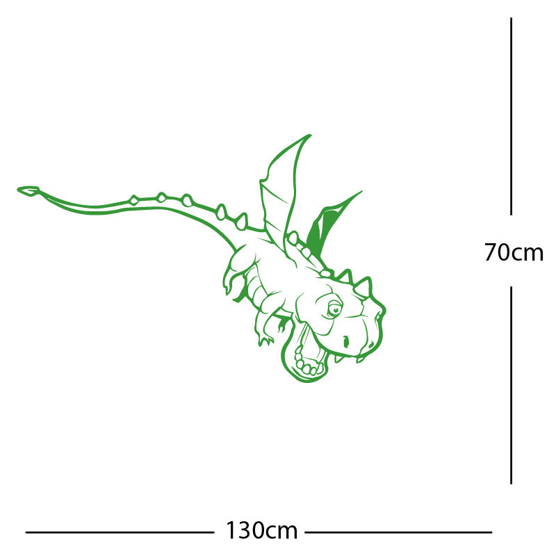 flying dragon decal wall sticker