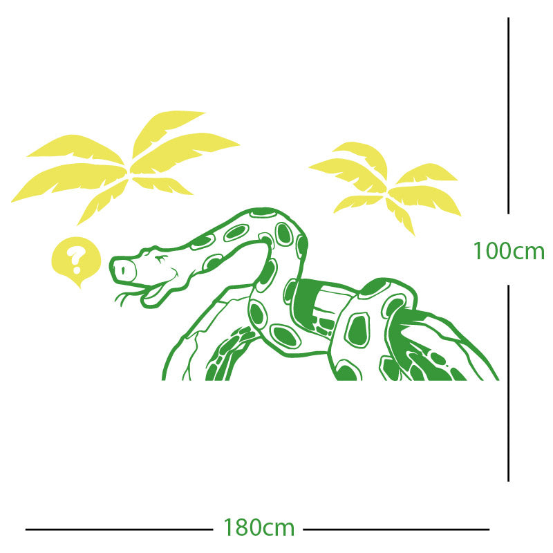 jungle snake wall sticker