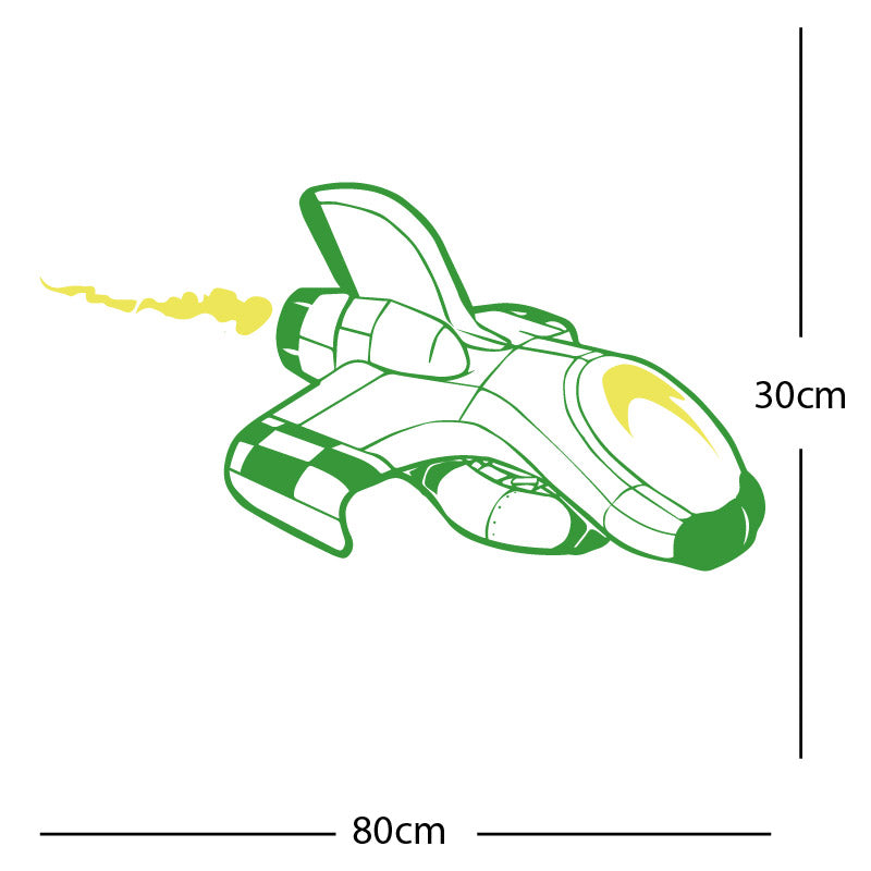 space ship kids space themed rocket wall sticker