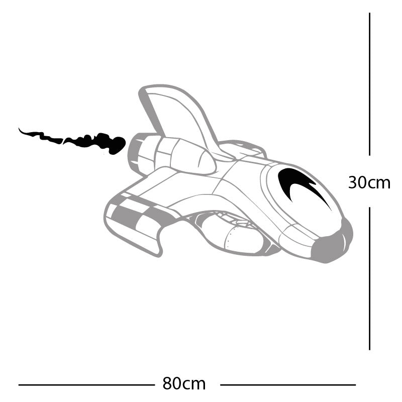 space ship kids space themed rocket wall sticker