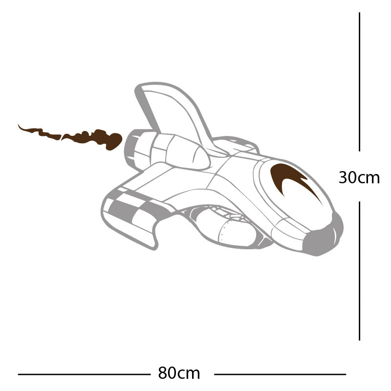 space ship kids space themed rocket wall sticker