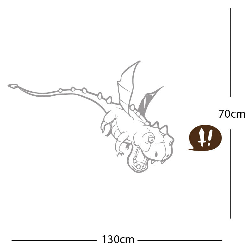 flying dragon decal wall sticker