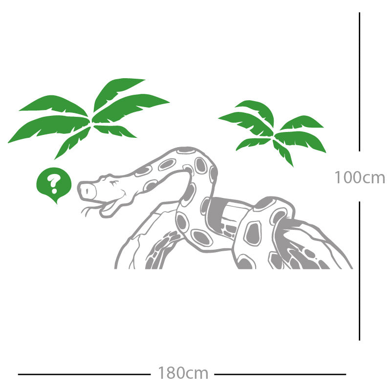 jungle snake wall sticker