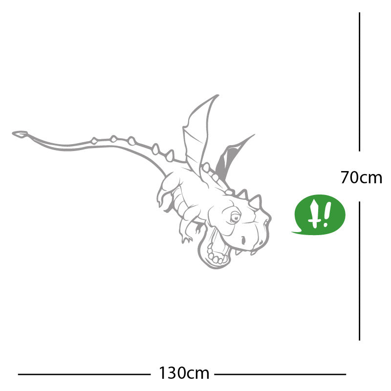 flying dragon decal wall sticker