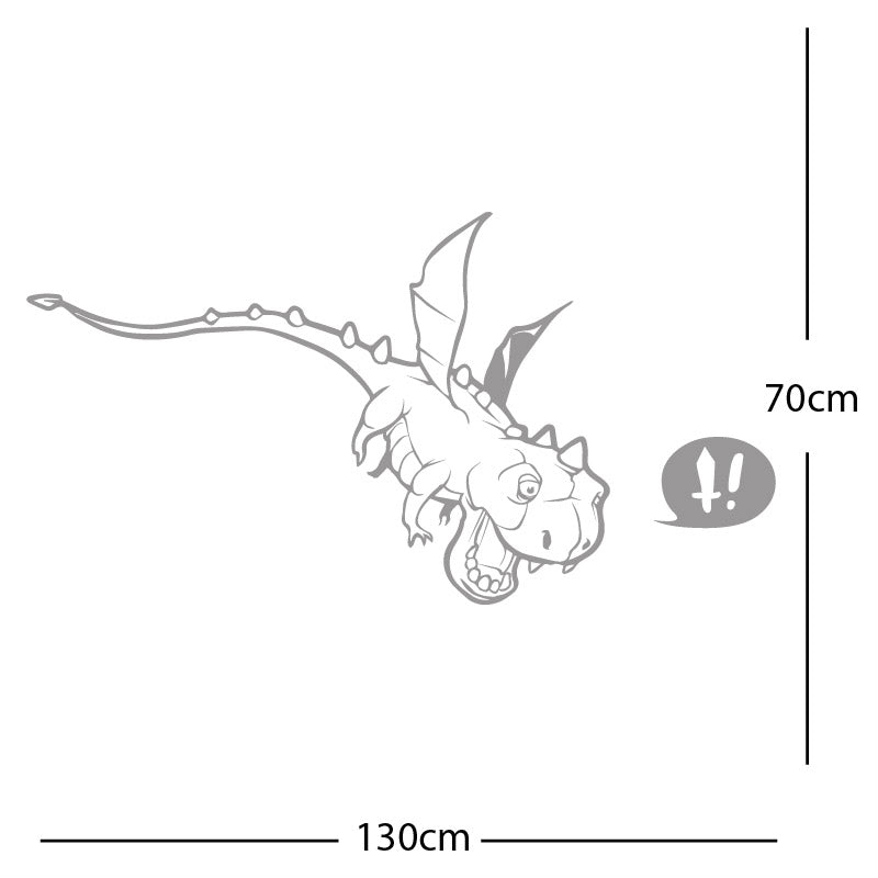 flying dragon decal wall sticker