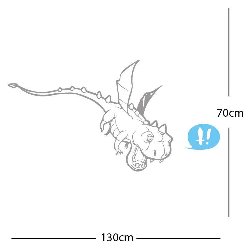 flying dragon decal wall sticker