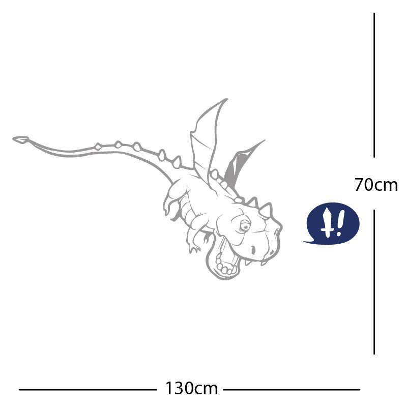 flying dragon decal wall sticker
