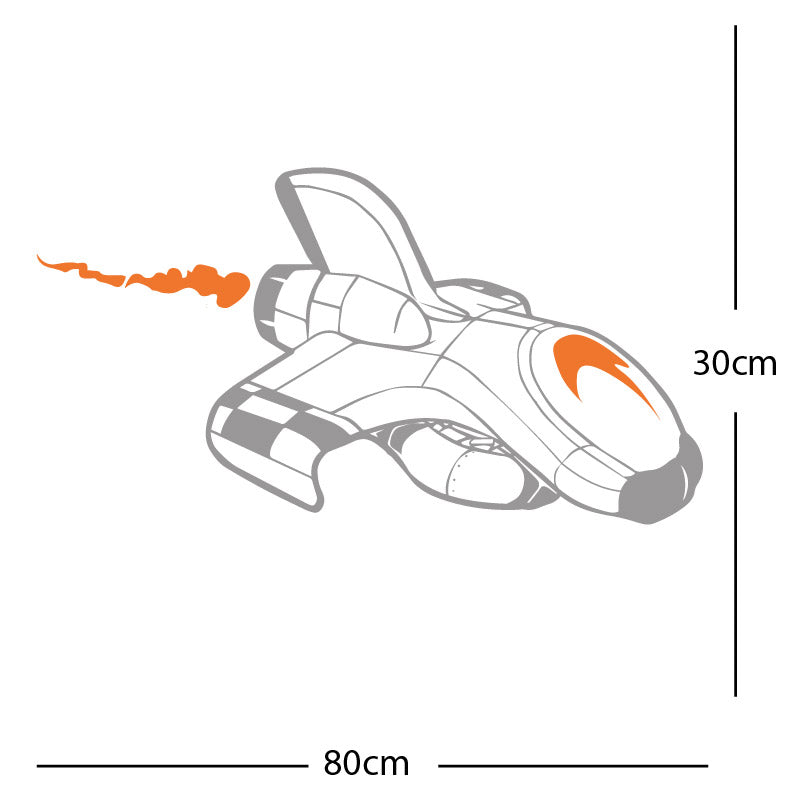 space ship kids space themed rocket wall sticker