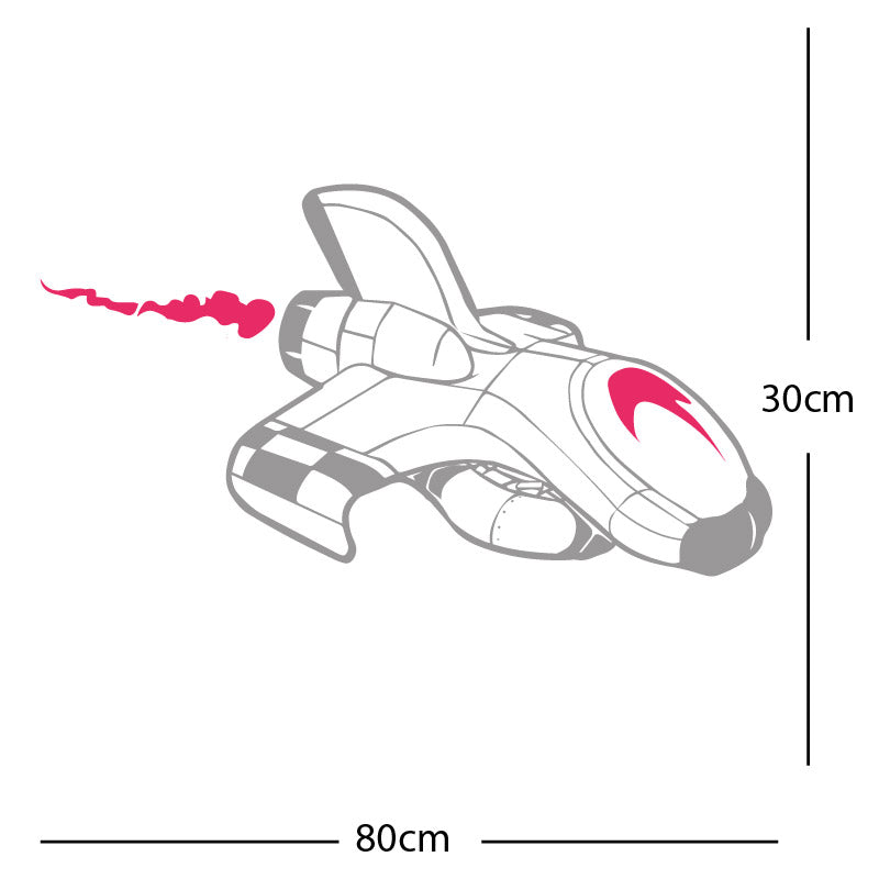 space ship kids space themed rocket wall sticker