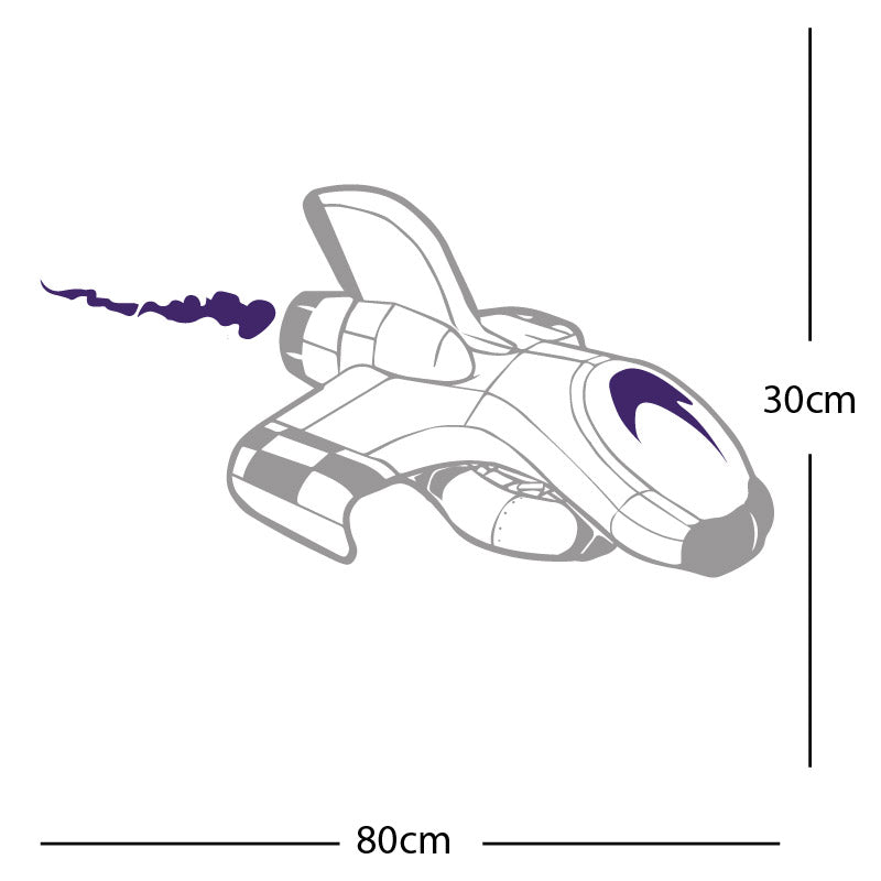 space ship kids space themed rocket wall sticker