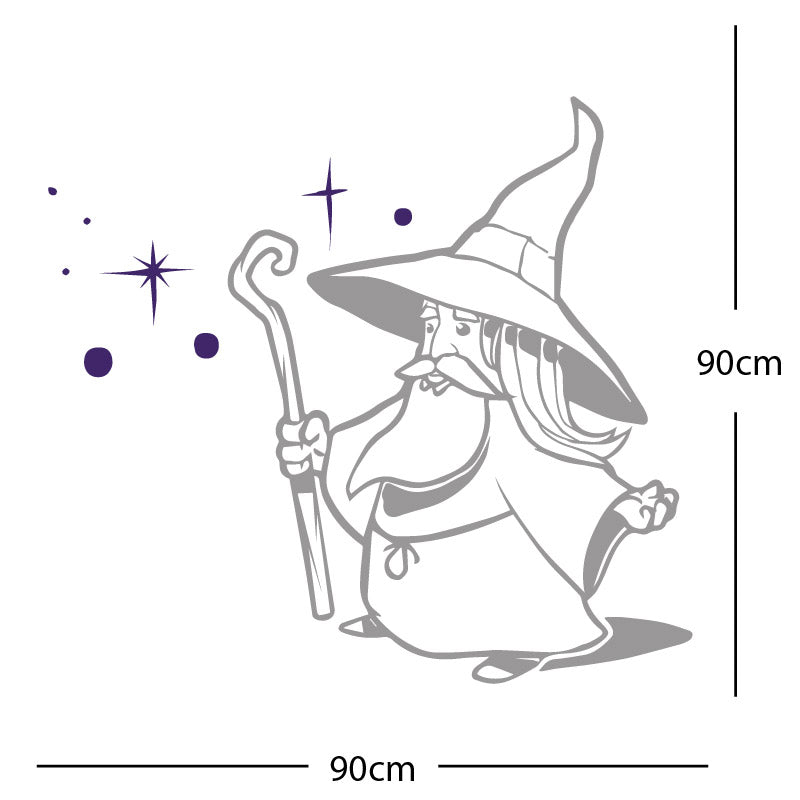 merlin wizard wall sticker