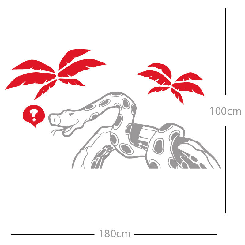 jungle snake wall sticker