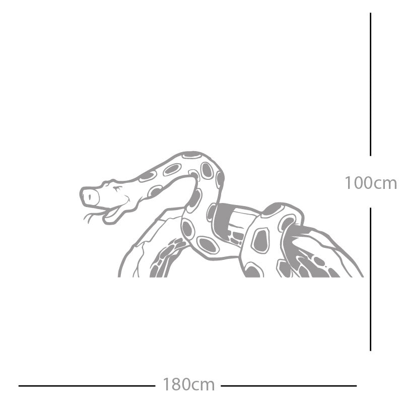 jungle snake wall sticker