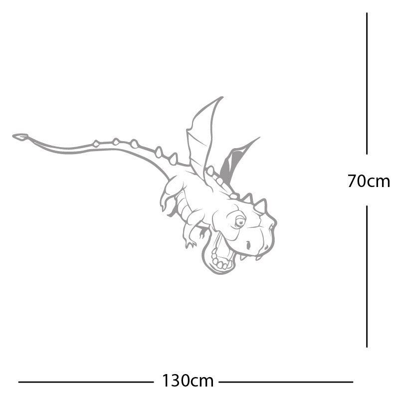 flying dragon decal wall sticker