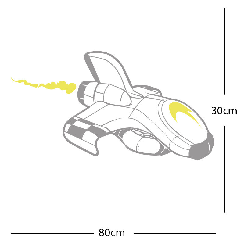 space ship kids space themed rocket wall sticker