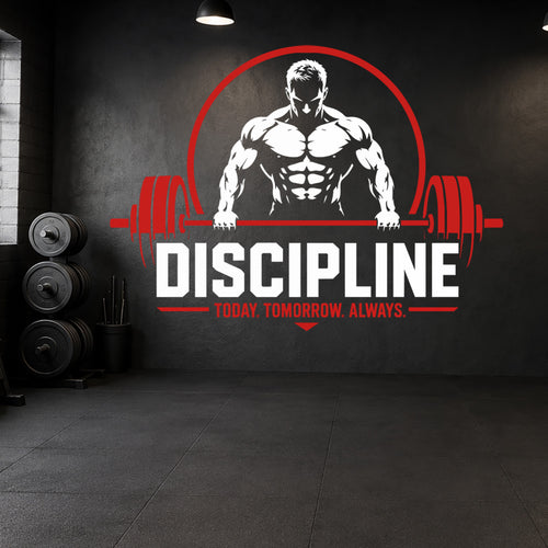 Discipline Gym Wall Sticker