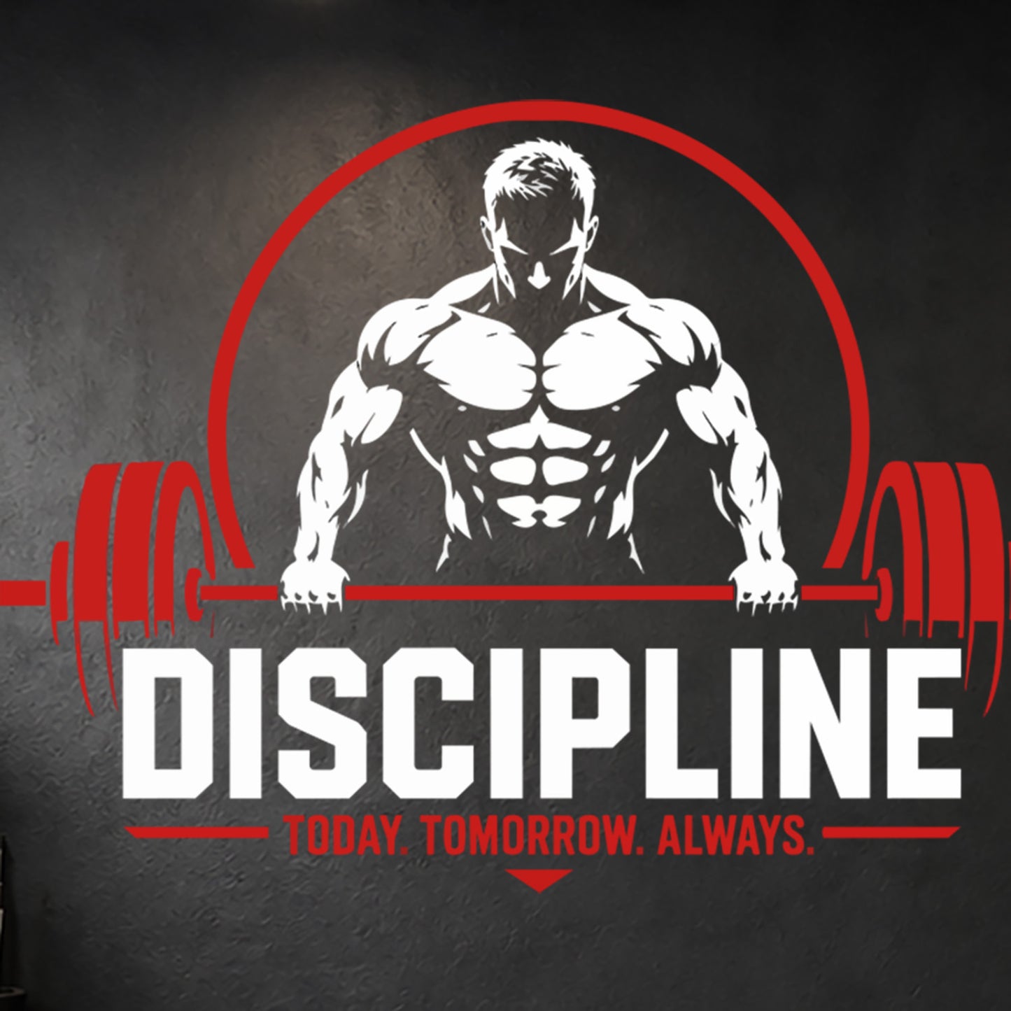 Discipline Gym Wall Sticker