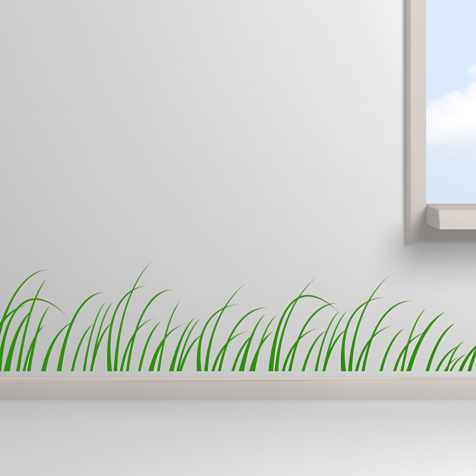 Meadow Grass Nursery Wall Border Sticker – 25cm High