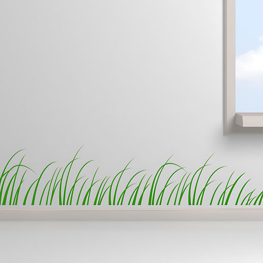 Meadow Grass Nursery Wall Border Sticker – 25cm High