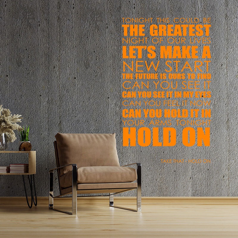 take that wall art sticker hold wall sticker