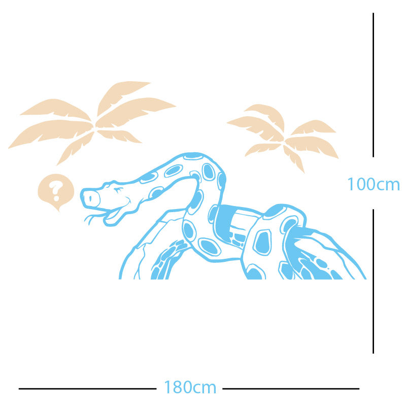 jungle snake wall sticker