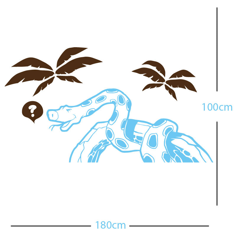 jungle snake wall sticker