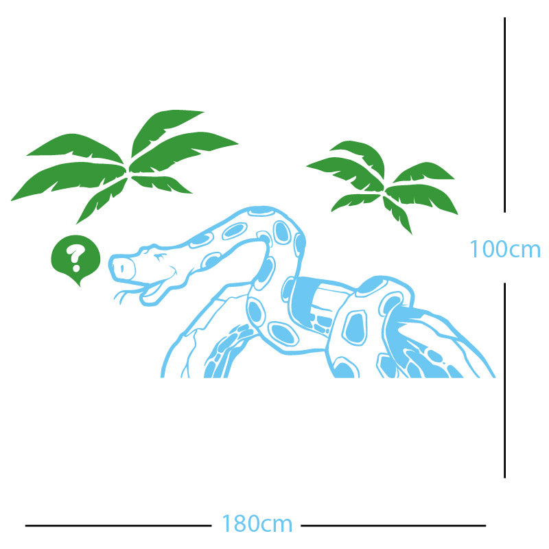 jungle snake wall sticker