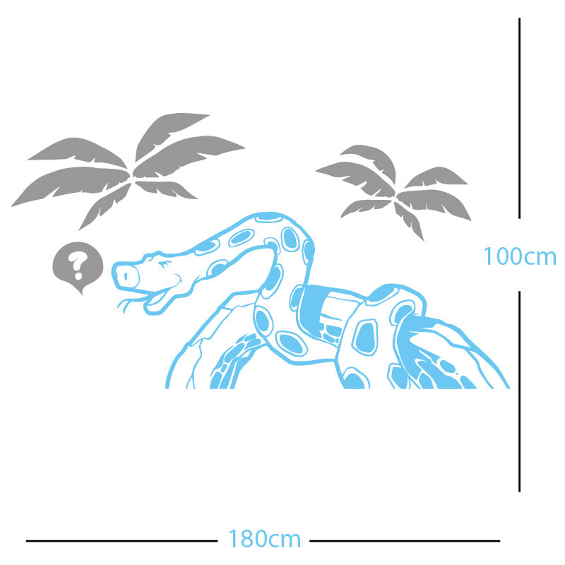 jungle snake wall sticker