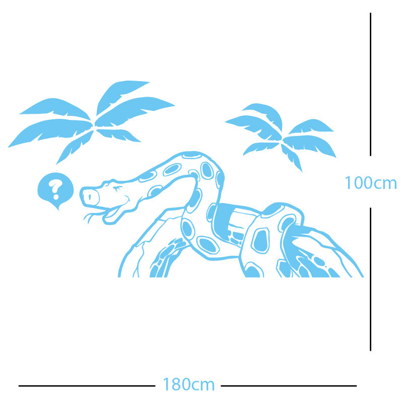jungle snake wall sticker