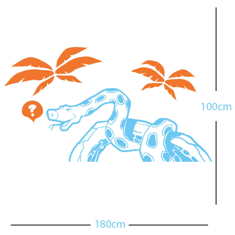 jungle snake wall sticker