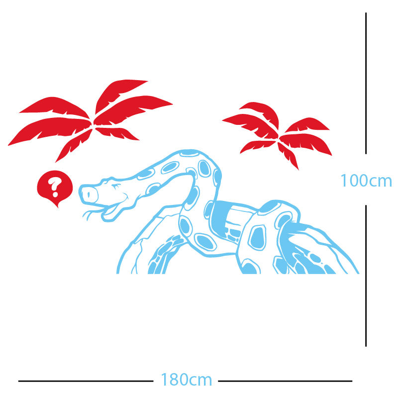 jungle snake wall sticker