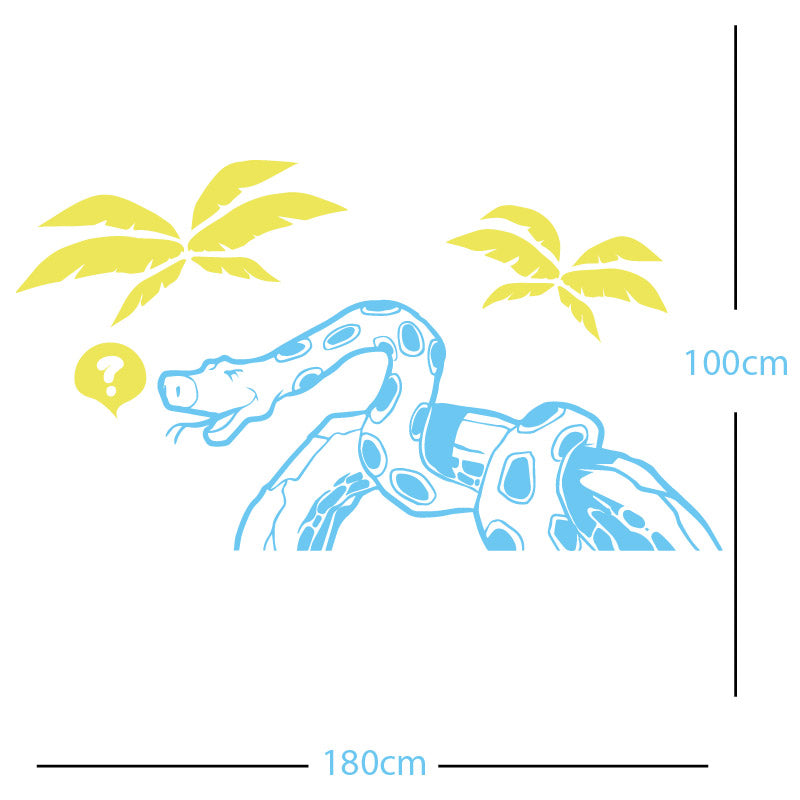 jungle snake wall sticker