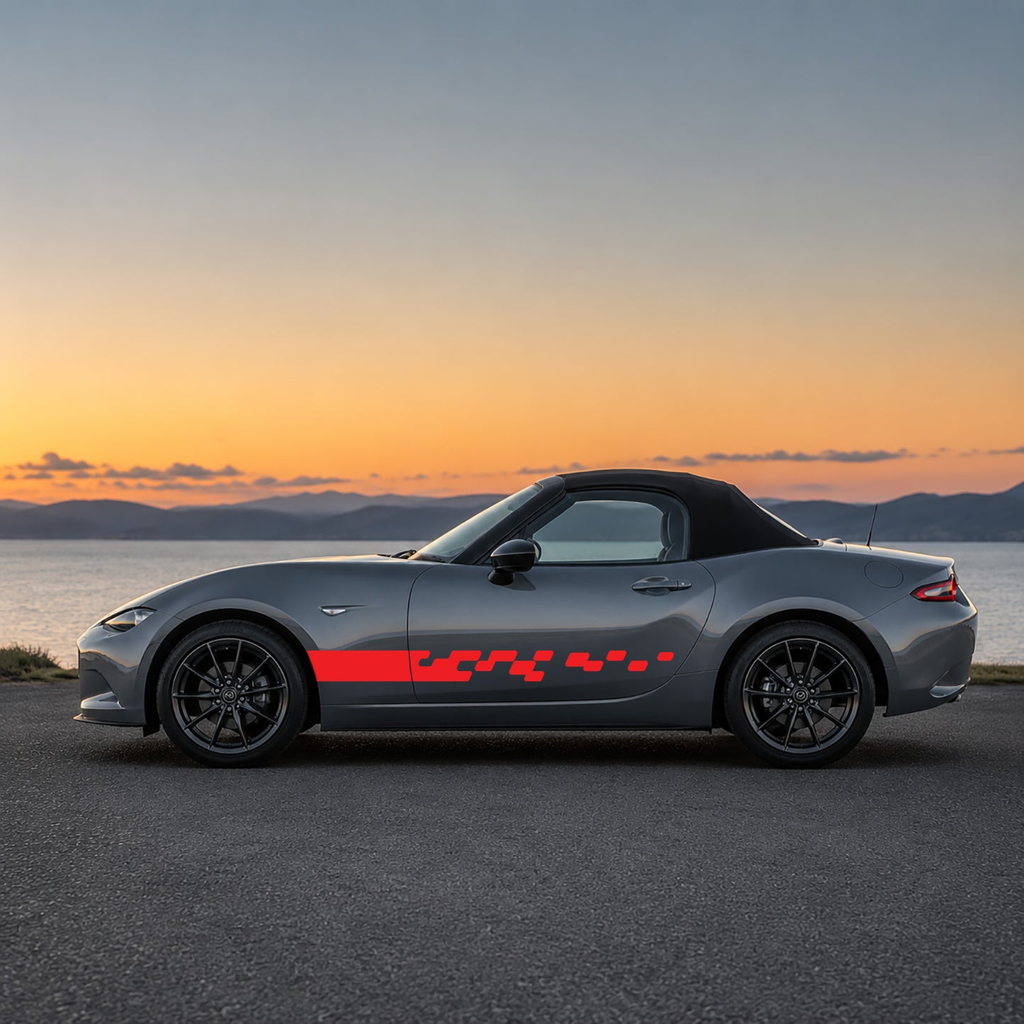 Mazda MX-5 Sport Side Stripe Stickers and Decals