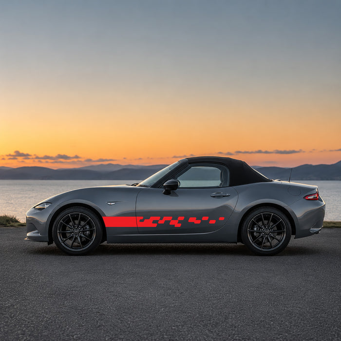 Mazda MX-5 Breakaway Chequered Side Stripe