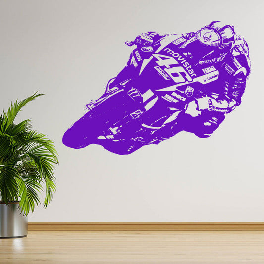 valentino rossi moto gp motorbike sticker