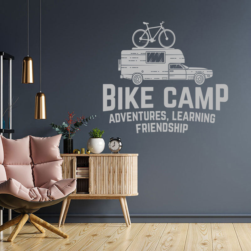 Mountain Biking Vinyl Wall Art Sticker for Racing Shops and Cyclists