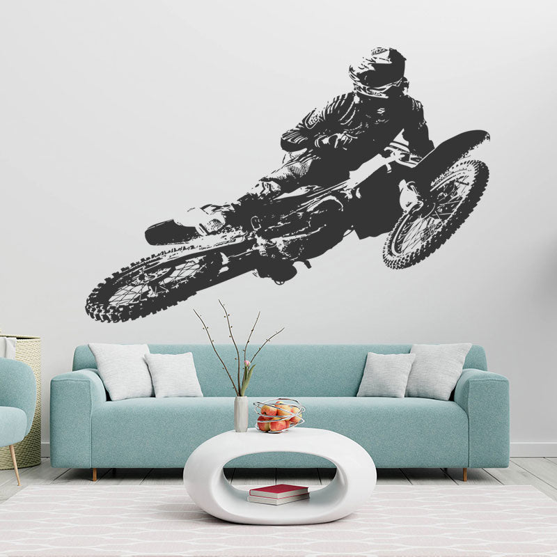 Kawasaki Motocross Motorbike Wall Sticker - Vinyl Art Decals for Riders