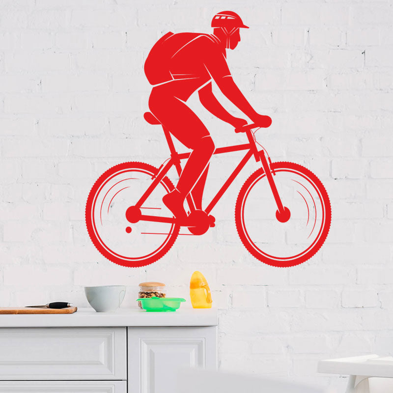 trailblazing mountain bike wall sticker