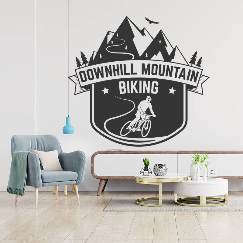 Cycling Vinyl Sticker - Perfect for Mountain Bike Enthusiasts