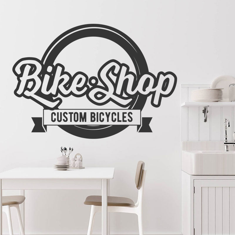 Mountain Biking Vinyl Sticker for Shops, Homes, and Cycling Fans