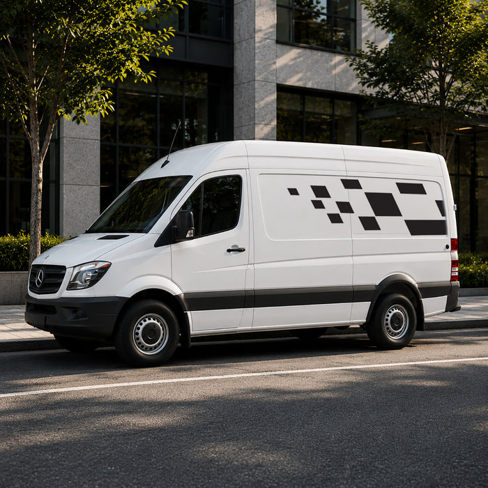 Mercedes Sprinter Racing Stripe Kit – Motorsport Side Graphics Decal