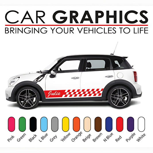 Mini Cooper Sport Side Stripe Stickers and Decals