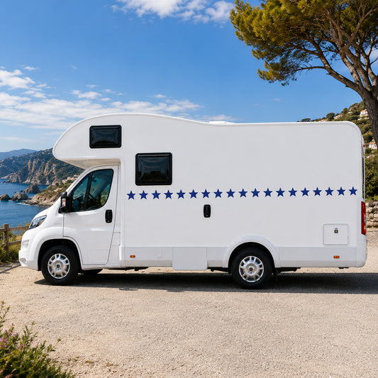 10 Metre Motorhome Star Stripe Kit – Campervan Side Vinyl Graphics