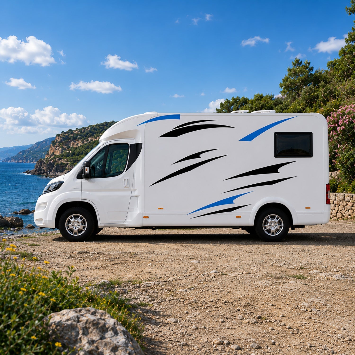 Layered Flow Caravan Graphics ‚Äì Caravan Side Vinyl Decals