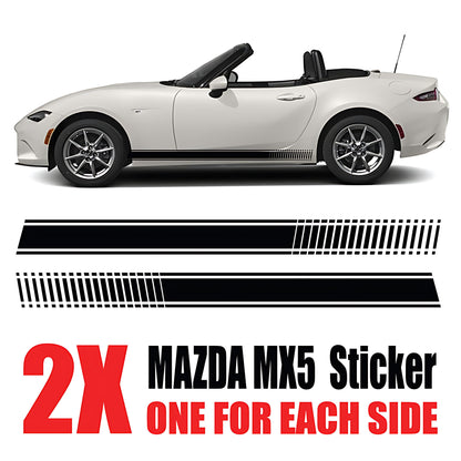 Mazda MX-5 Side Stripe Stickers and Decals